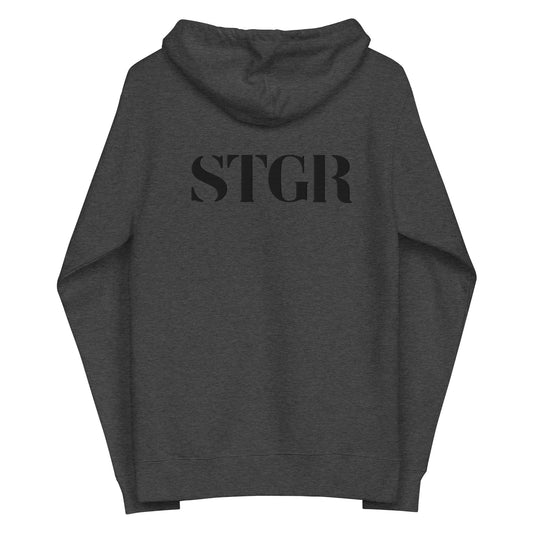 STGR Charcoal Zip-Up Hoodie